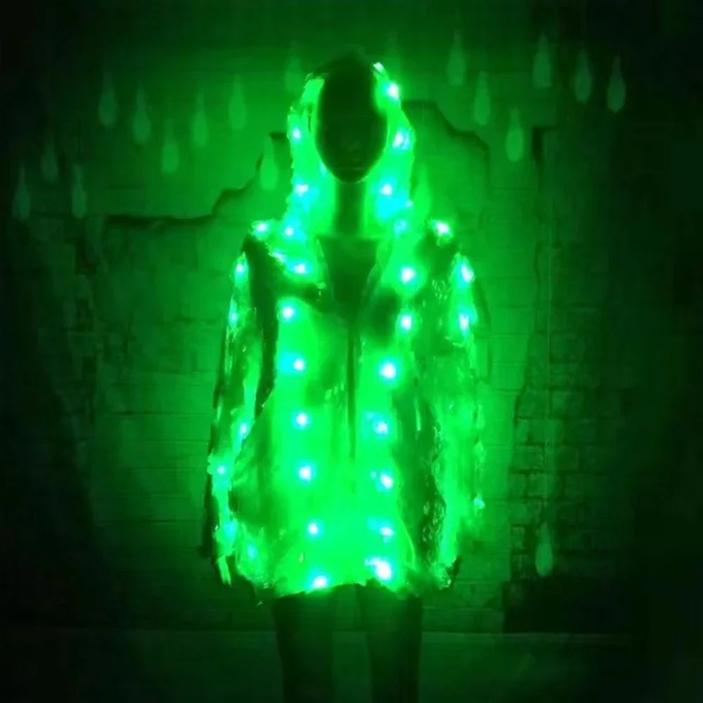 LED Long Sleeve Sequin Costume