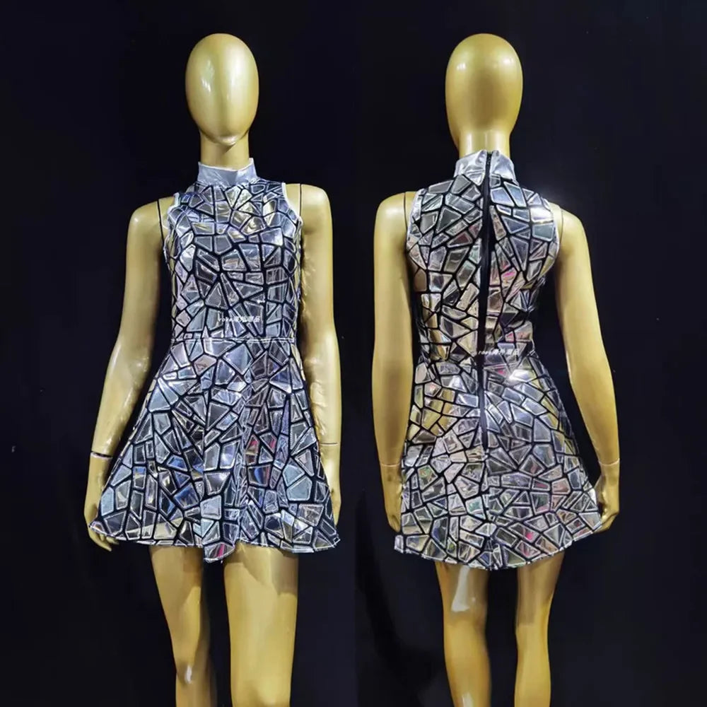 Silver Dress Mirror Dress