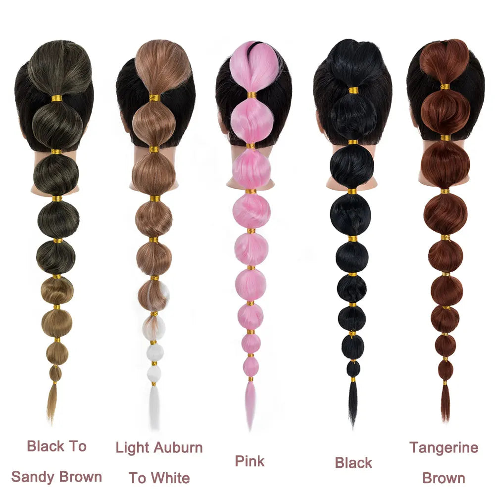 Synthetic Long Bubble Braid Ponytail Extension