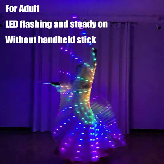 LED Rainbow Color Glowing Wings