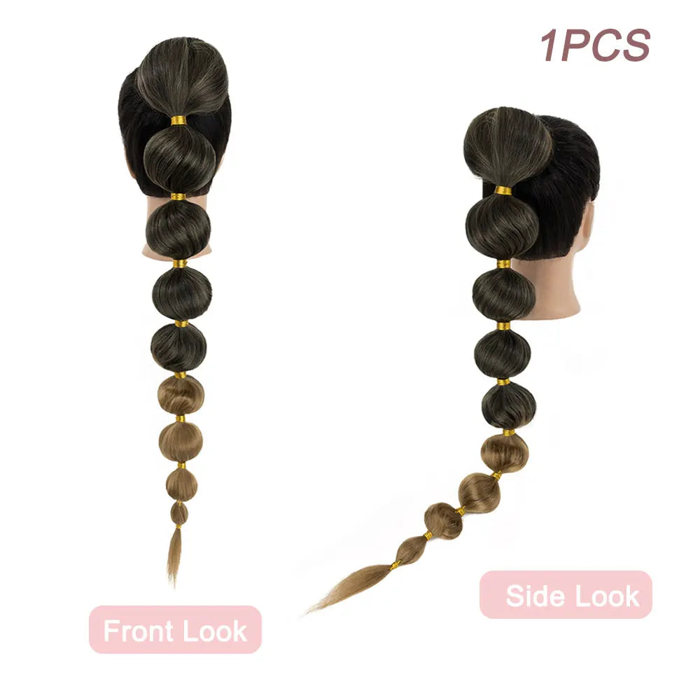 Synthetic Long Bubble Braid Ponytail Extension