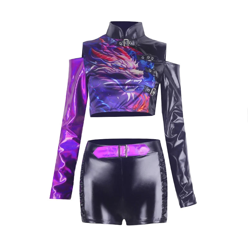 Purple Jazz Dance Costume