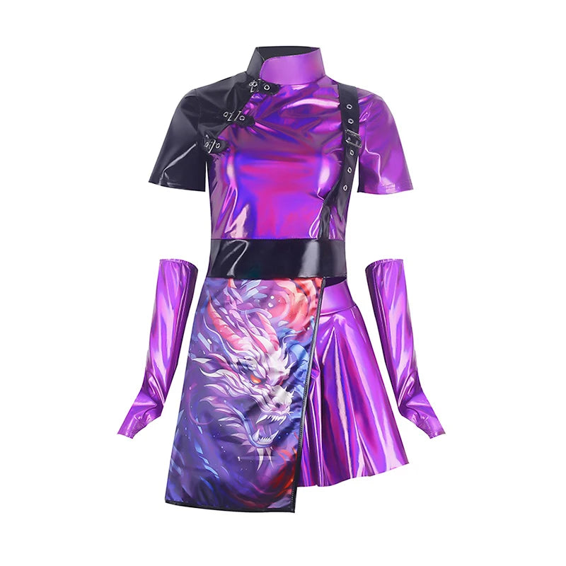 Purple Jazz Dance Costume