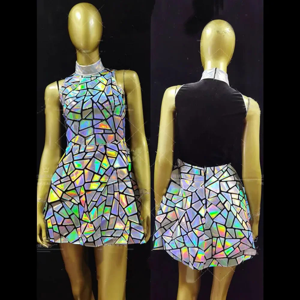 Silver Dress Mirror Dress