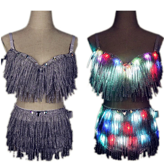 LED Bra and Shorts
